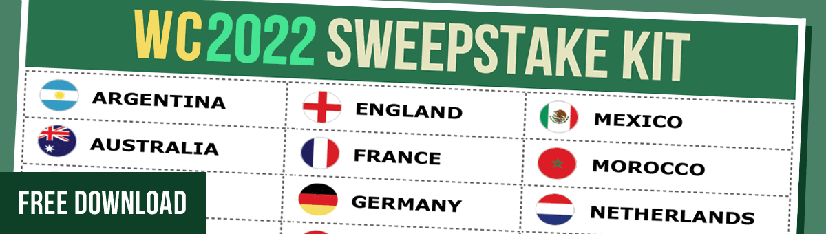 World Cup Sweepstake Kit